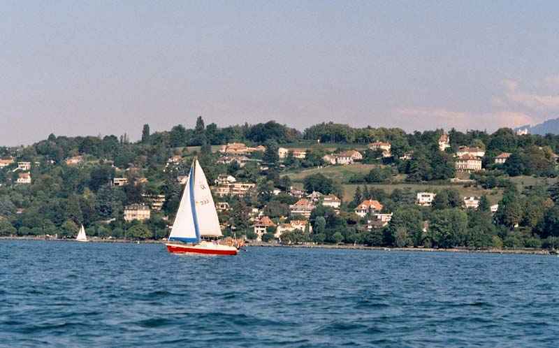 Plachetnice na Ženevském jezeře