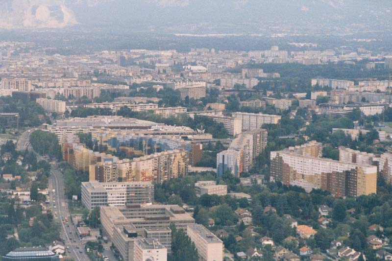 Ženeva z letadla